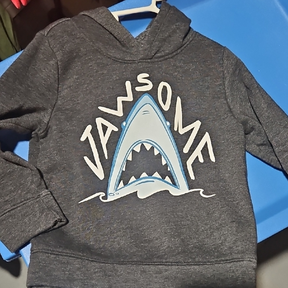 3t Old Navy Jawsome Shark Hoodie - Dark Gray